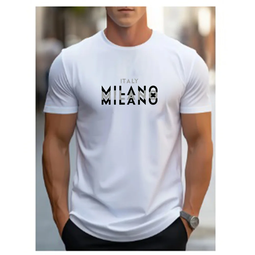 Street Fashion Milan - Summer Men's Casual T-shirt Italian Milan