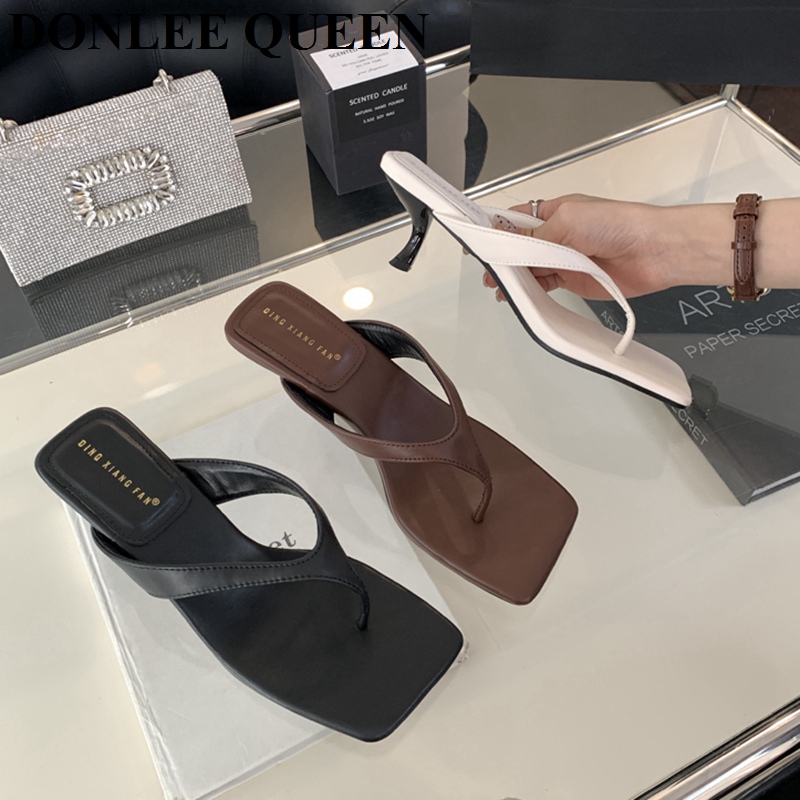 Street Fashion Brands - Fashion Brand High Heel Slippers Women