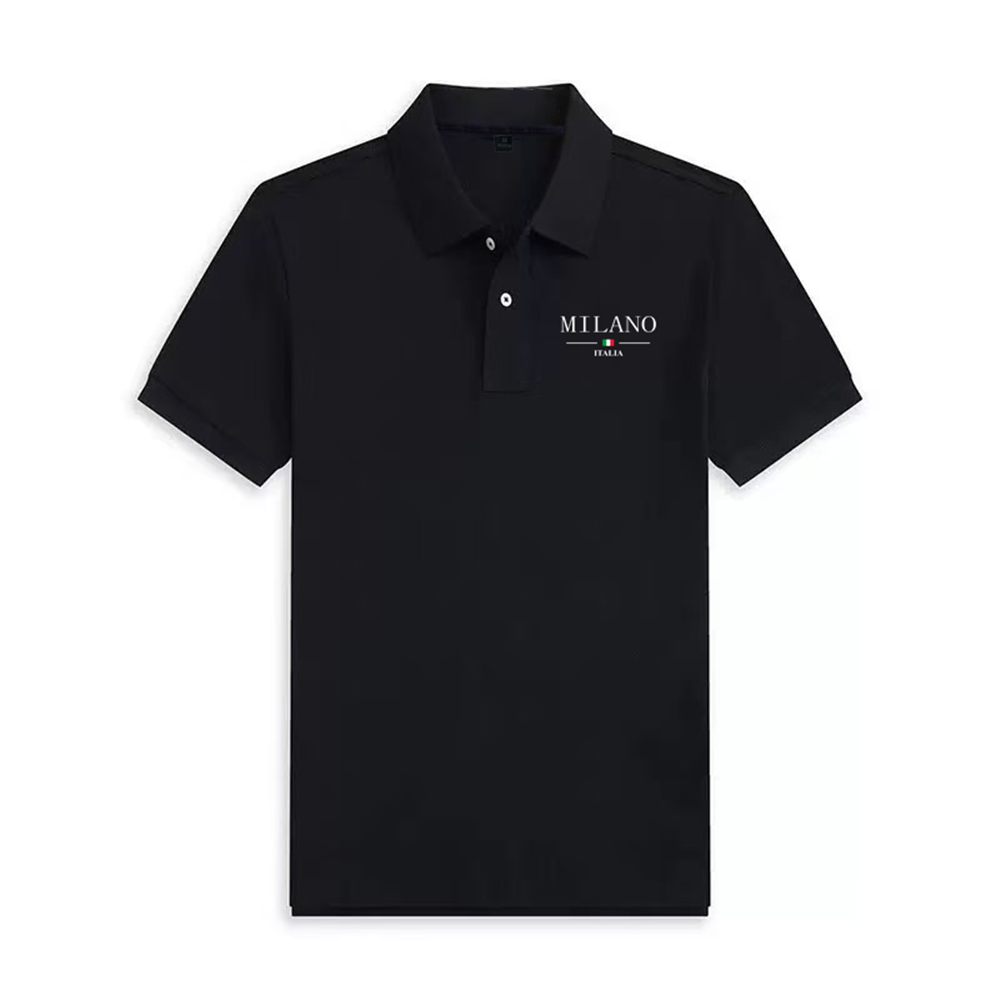 Street Fashion Milan - Milan print Men's summer polo shirt