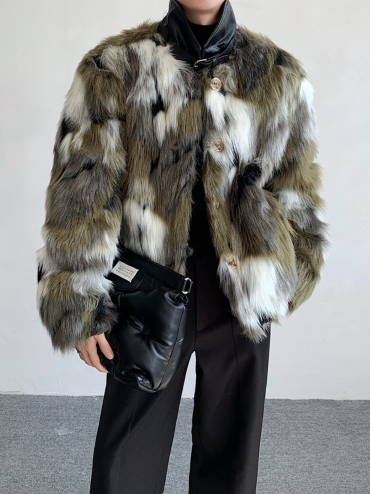 Street Fashion Jacket - Men's Short Fur Coat Retro Fashion