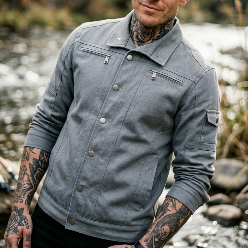 Biker Style Denim Jacket Men's - огляд і ціна Street Fashion Jacket