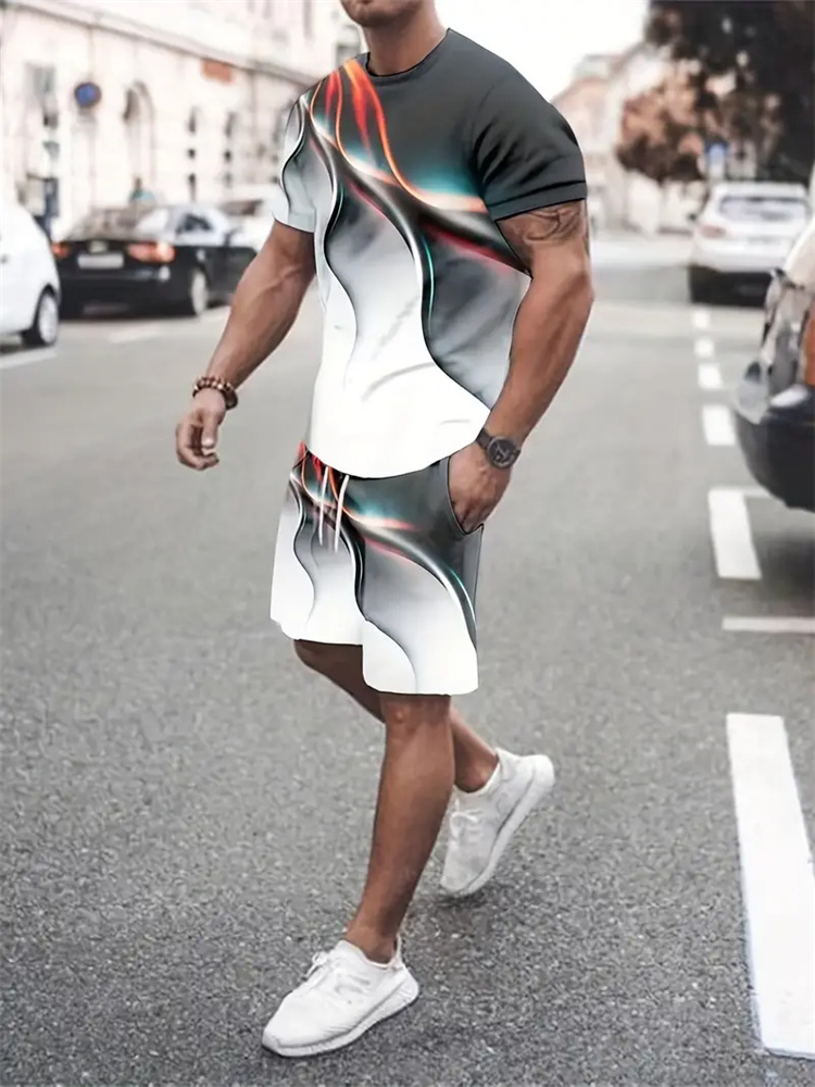 Men Women Gradient Texture T-s - огляд і ціна Street Fashion Men