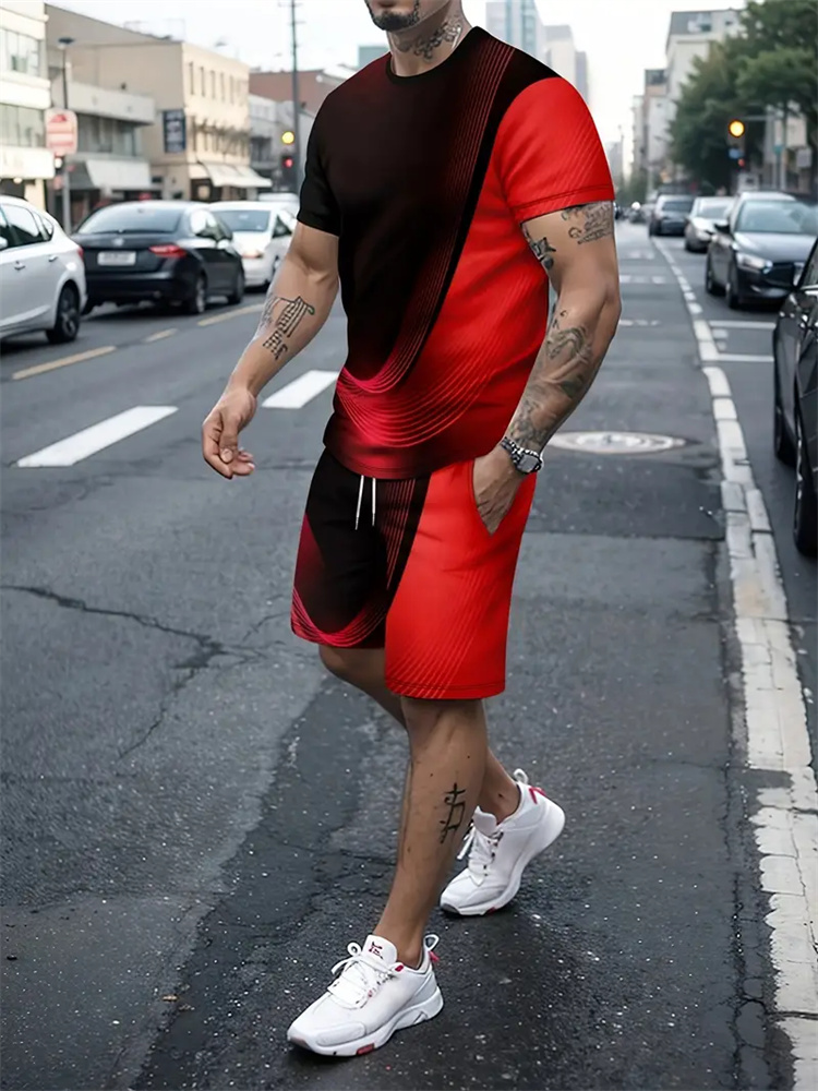 Men Women Gradient Texture T-s - огляд і ціна Street Fashion Men