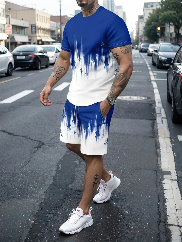 Men Women Gradient Texture T-s - огляд і ціна Street Fashion Men