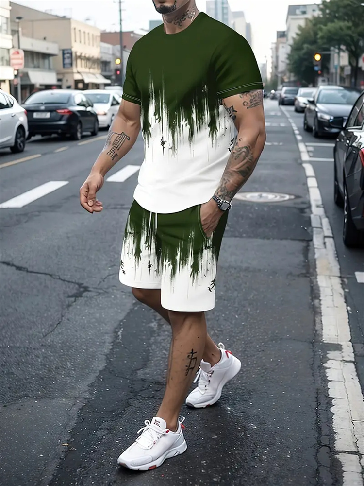 Men Women Gradient Texture T-s - огляд і ціна Street Fashion Men