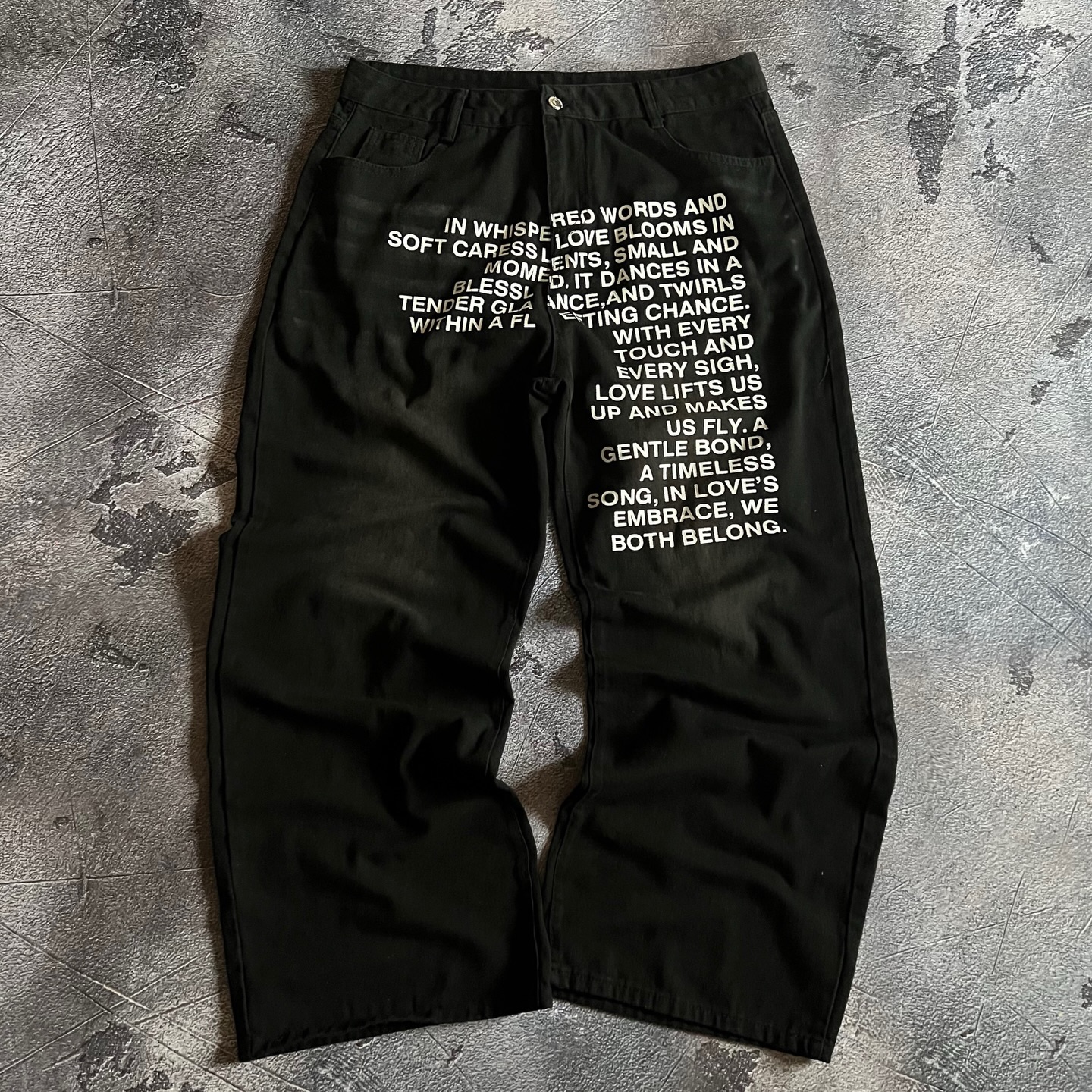 American Pattern Letter Jeans  - огляд і ціна Street Fashion Men