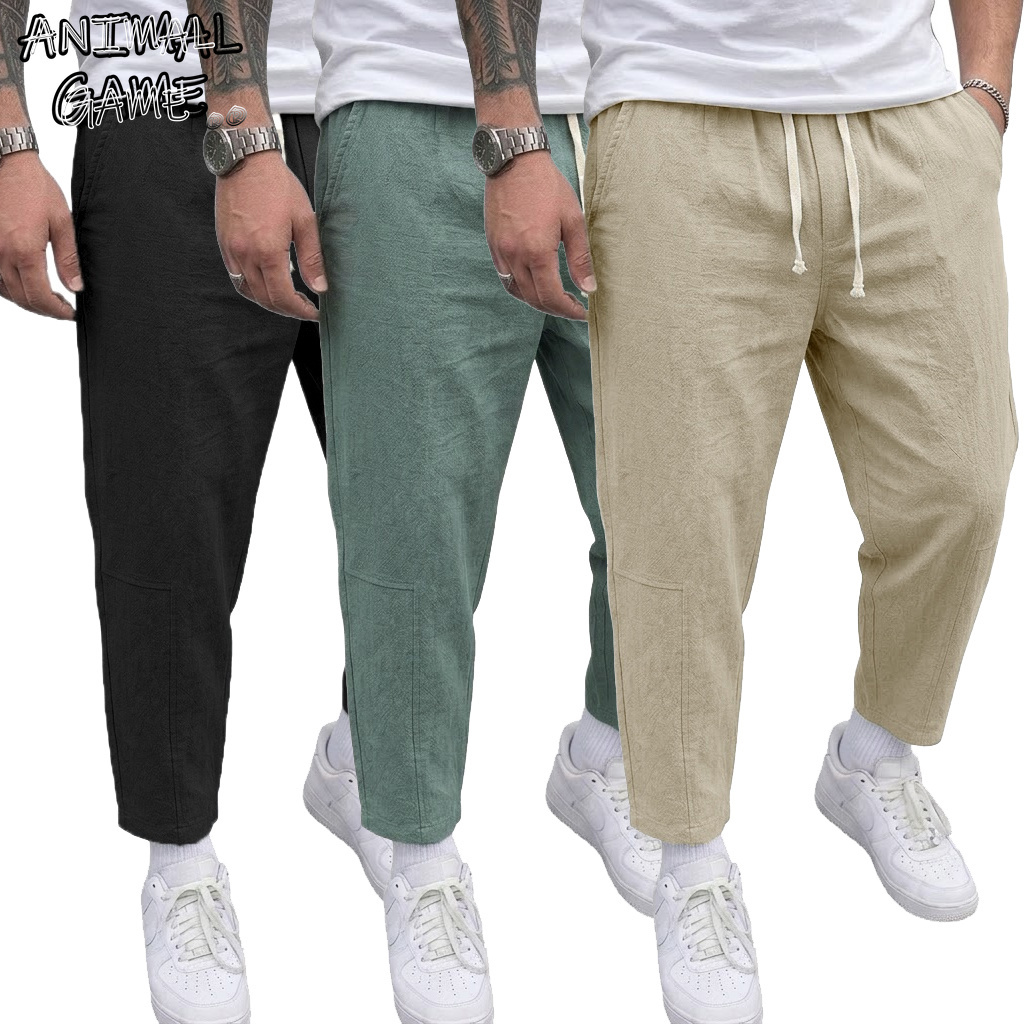 Korean Cotton Linen Mens Draws - огляд і ціна Street Fashion Korea