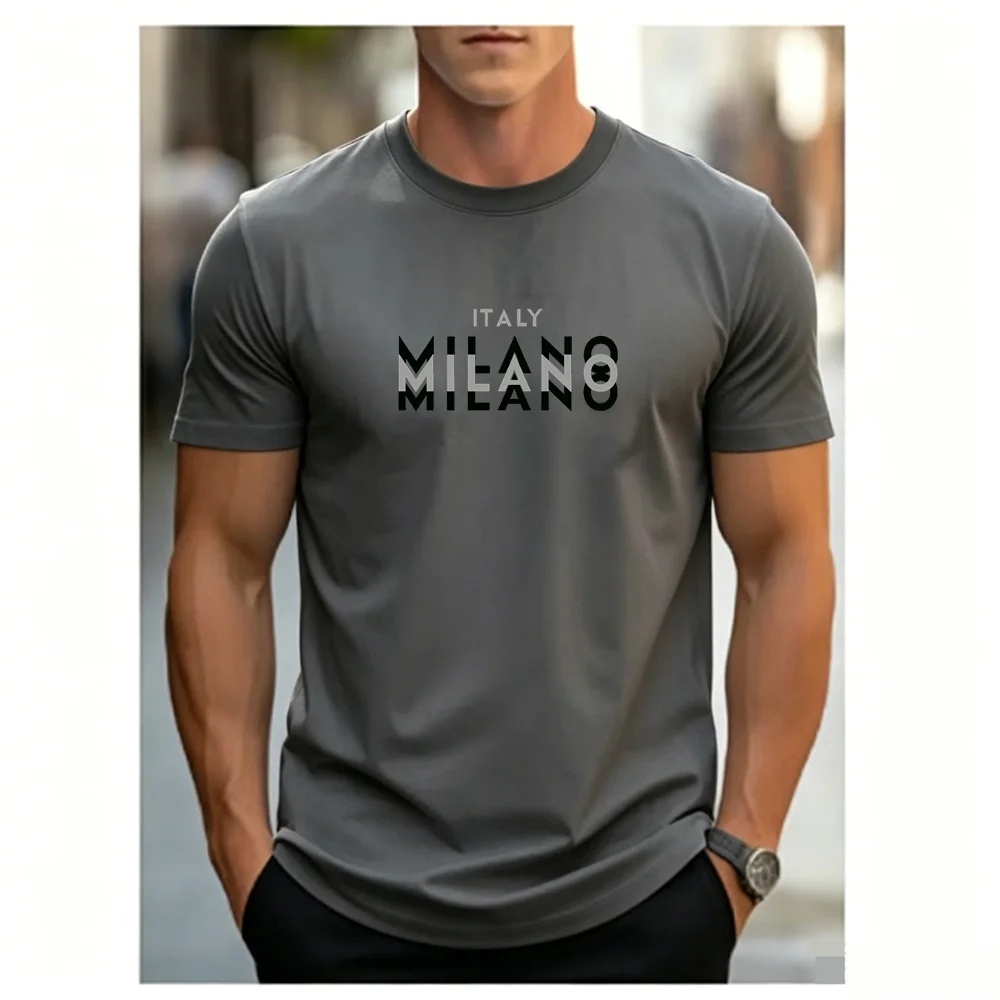 Summer Men's Casual T-shirt It - огляд і ціна Street Fashion Milan