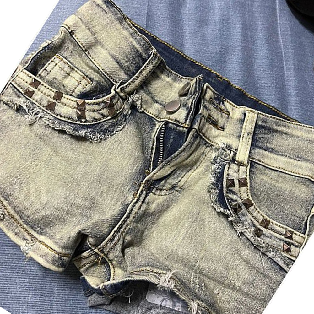 Retroy2K American Rivet Shorts - огляд і ціна Street Fashion China Girl