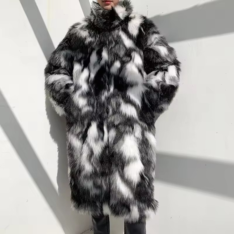 Winter Hip Hop Long Faux Fur C - огляд і ціна Street Fashion Korea