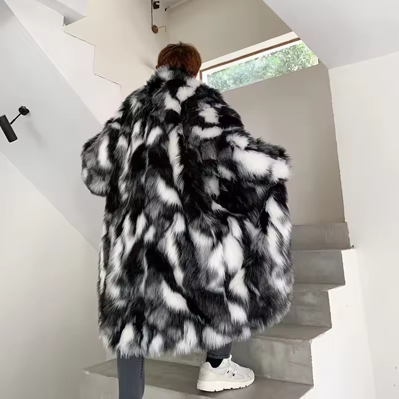 Winter Hip Hop Long Faux Fur C - огляд і ціна Street Fashion Korea