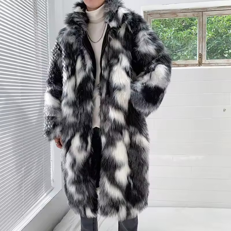 Winter Hip Hop Long Faux Fur C - огляд і ціна Street Fashion Korea