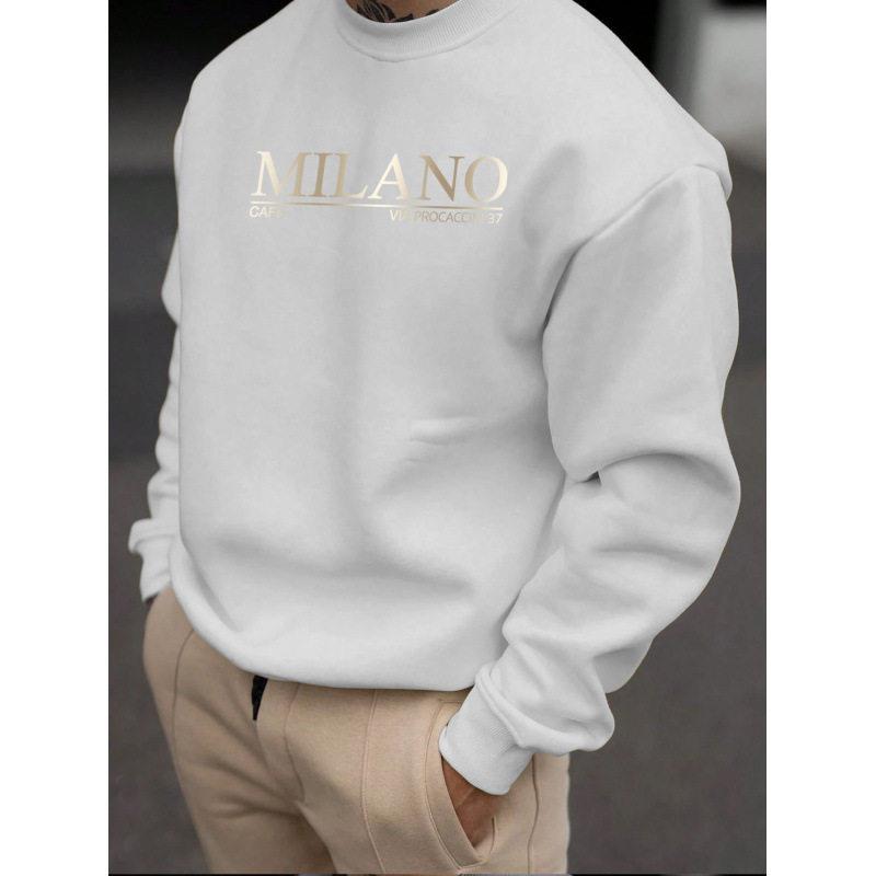 Milan Print Hoodie Men's Casua - огляд і ціна Street Fashion Milan