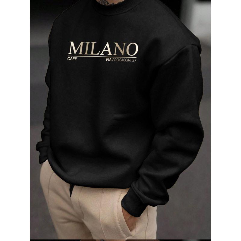 Milan Print Hoodie Men's Casua - огляд і ціна Street Fashion Milan