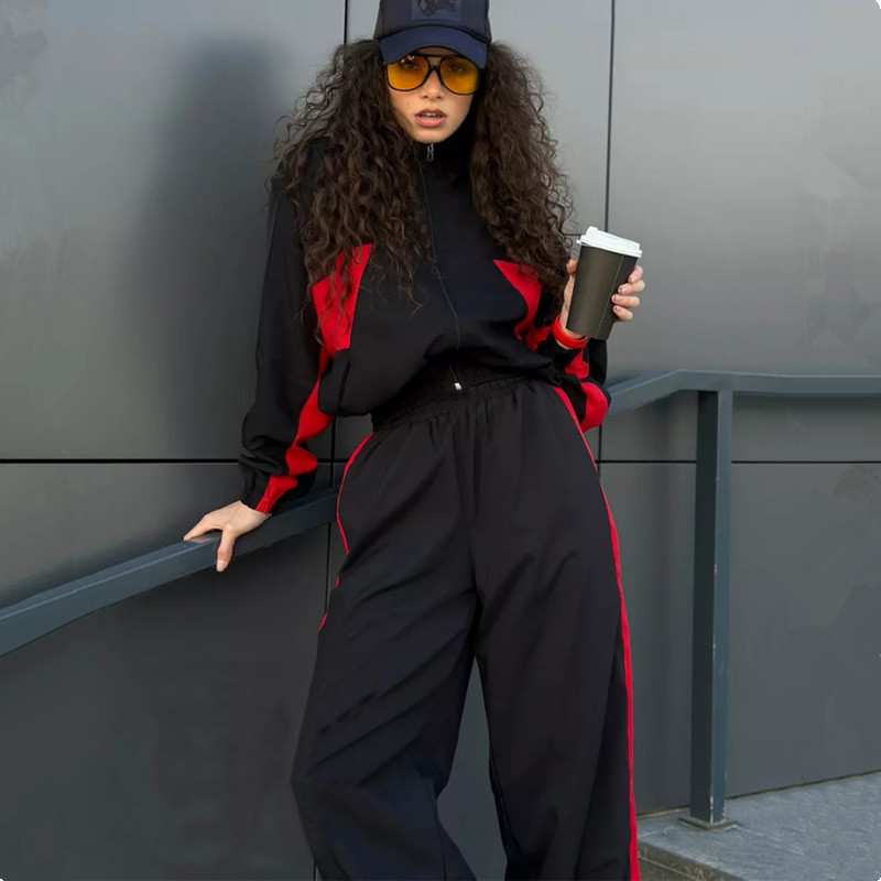 Fashion Color-blocking 2 Pcs S - огляд і ціна Street Fashion Jacket