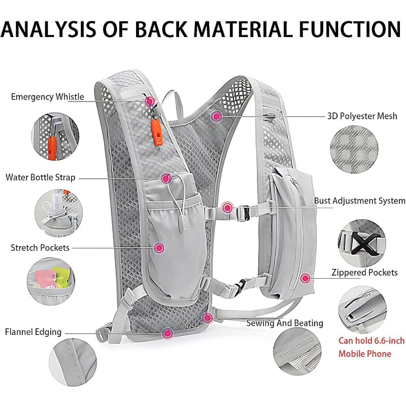 Running Vest for Marathon Trai - огляд і ціна Reflective Jacket Running