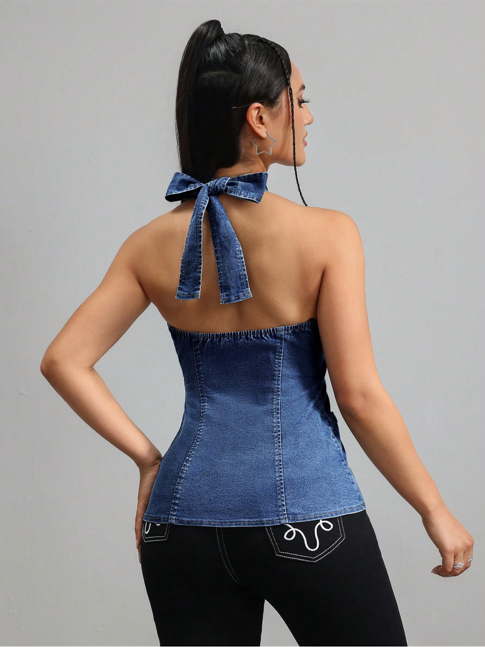2026 new neck hanging sleevele - огляд і ціна Street Fashion China Girl