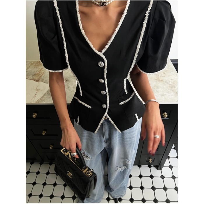 Korean Style Short Sleeve Embe - огляд і ціна Street Fashion Korea