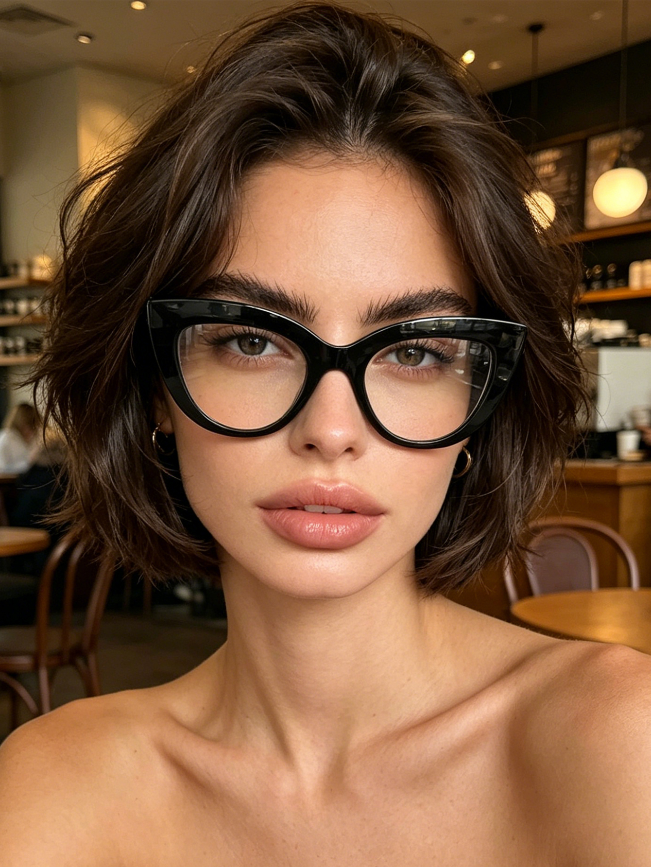 1pc retro black thick frame ca - огляд і ціна Street Fashion China Girl
