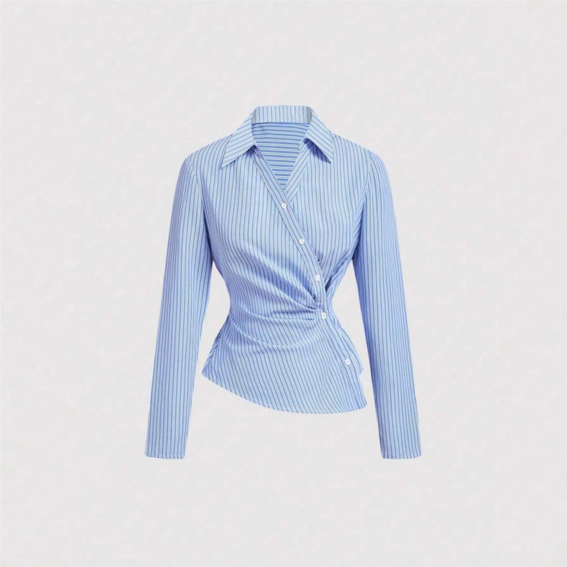 Fashion Striped Shirt For Fema - огляд і ціна Street Fashion China Girl