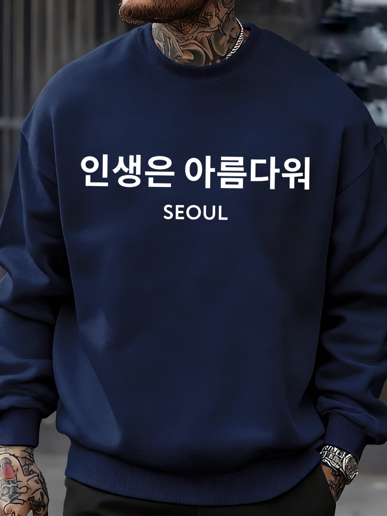 Seoul Korea Letter Print Men S - огляд і ціна Street Fashion Of Seoul