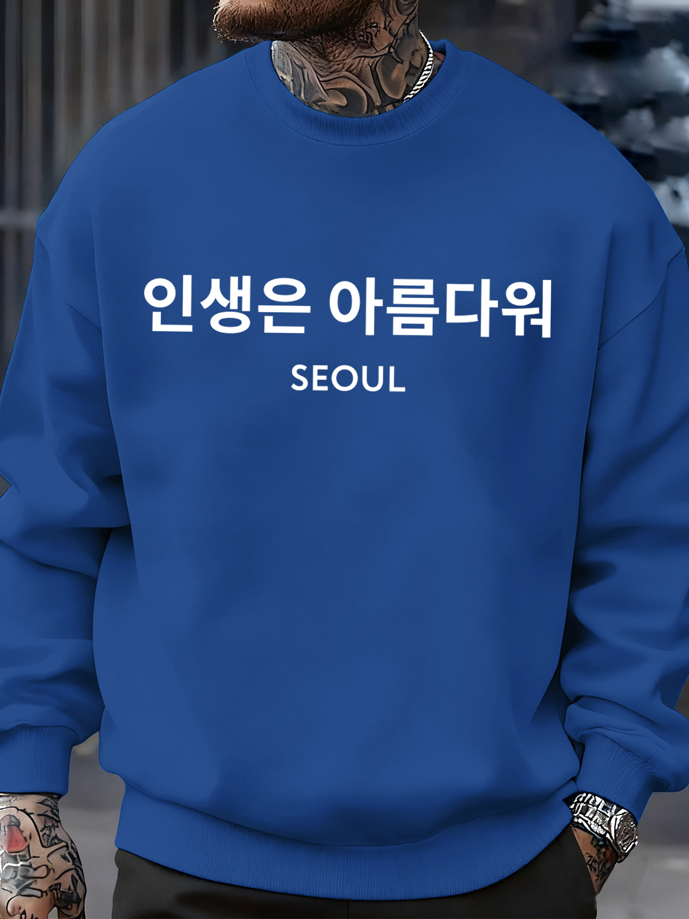 Seoul Korea Letter Print Men S - огляд і ціна Street Fashion Of Seoul