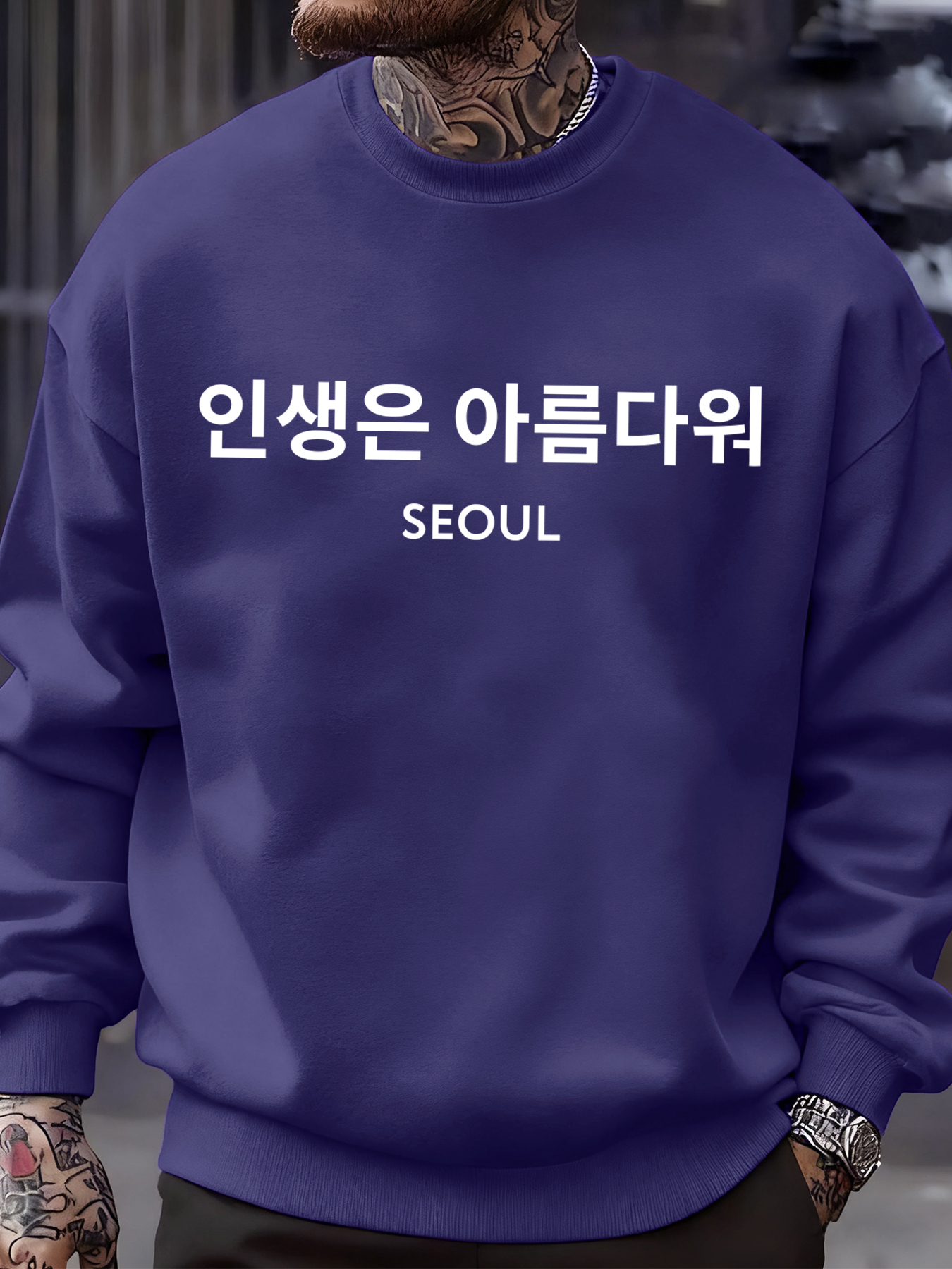 Seoul Korea Letter Print Men S - огляд і ціна Street Fashion Of Seoul