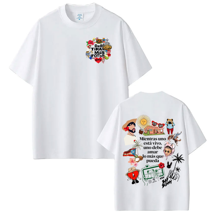 Rapper Bad Bunny T-shirt Debi  - огляд і ціна Foto Street Fashion