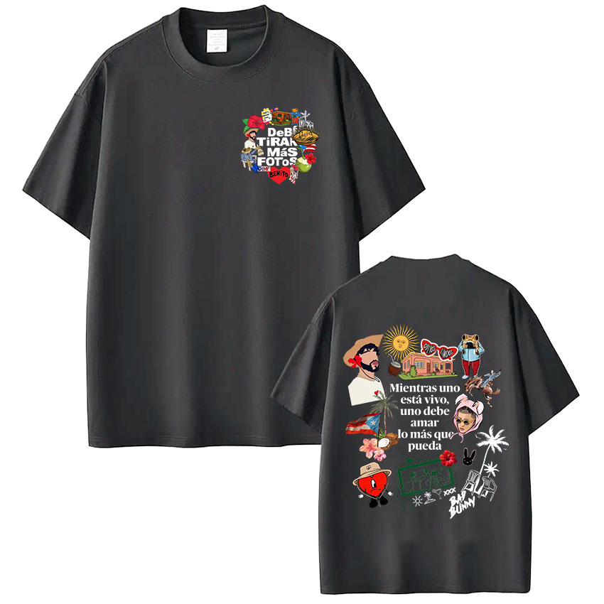 Rapper Bad Bunny T-shirt Debi  - огляд і ціна Foto Street Fashion