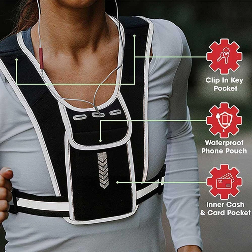 Running Vest Phone Holder for  - огляд і ціна Reflective Jacket Running