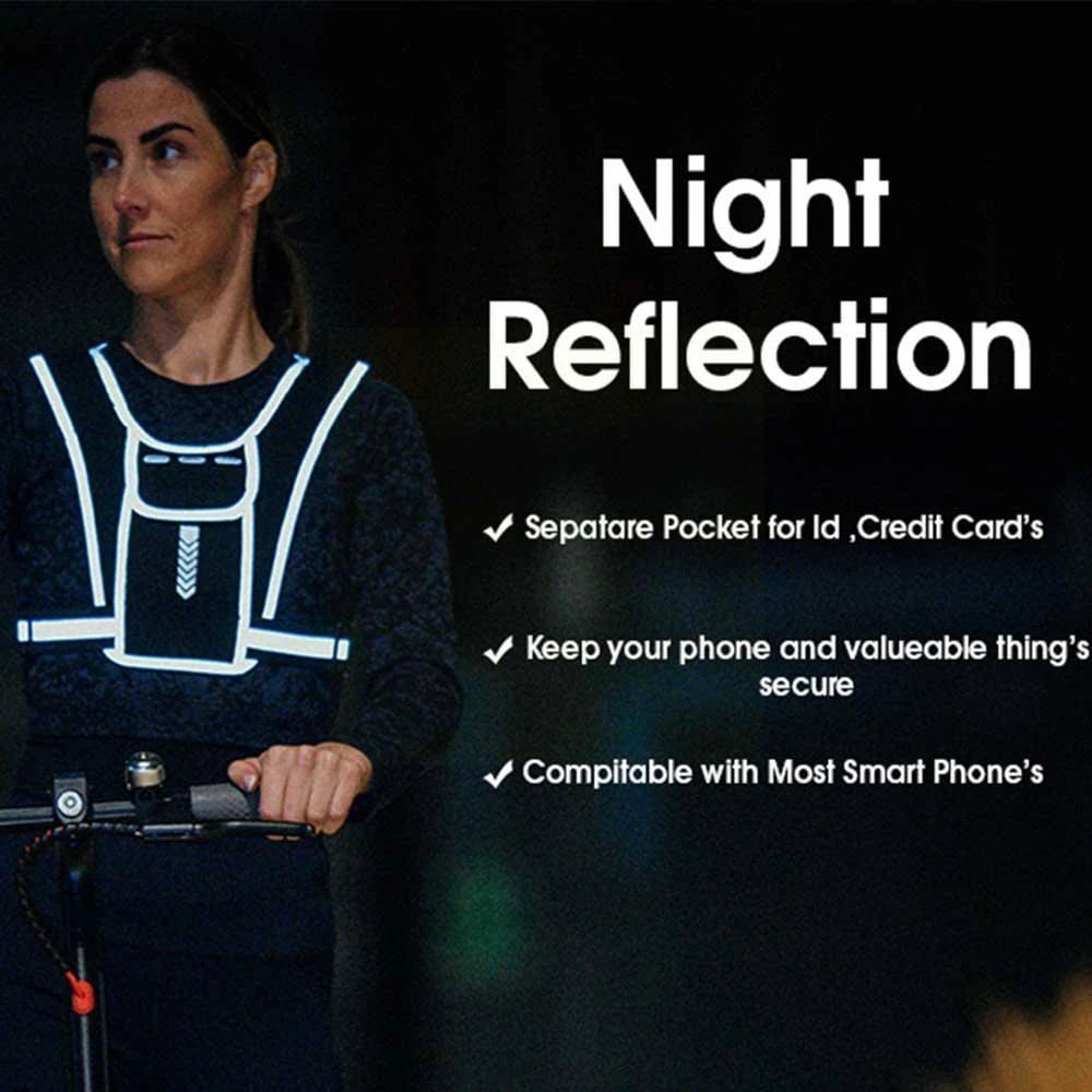Running Vest Phone Holder for  - огляд і ціна Reflective Jacket Running