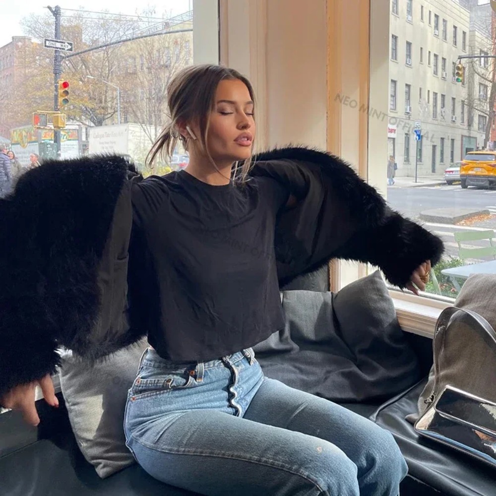 Faux Fur Coat Fashion Shawl Co - огляд і ціна Street Fashion Store