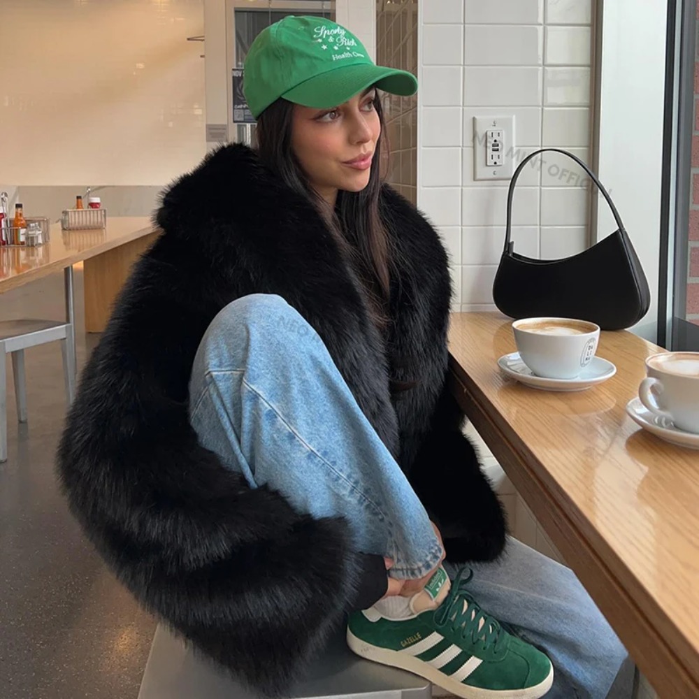 Faux Fur Coat Fashion Shawl Co - огляд і ціна Street Fashion Store
