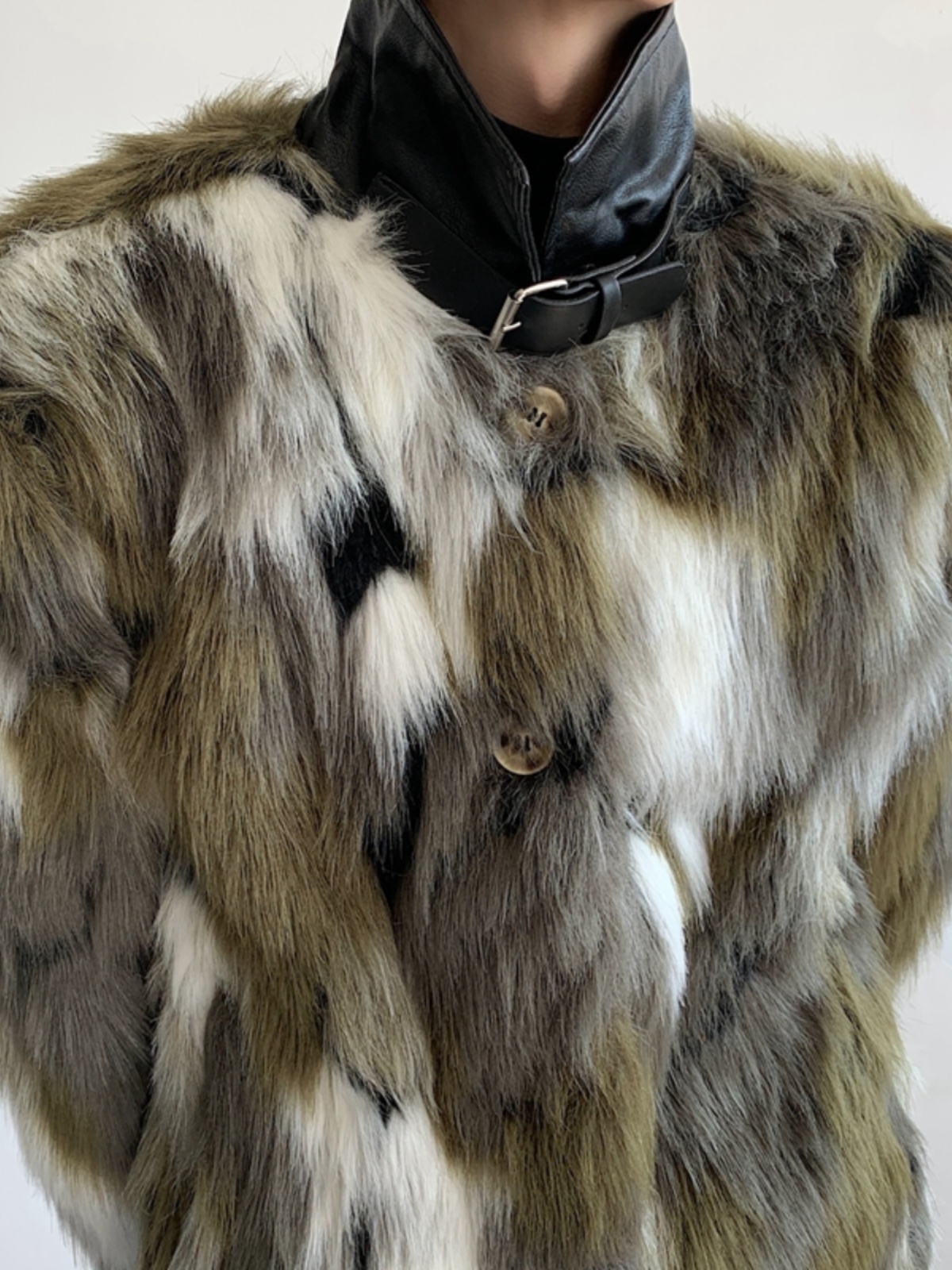 Men's Short Fur Coat Retro Fas - огляд і ціна Street Fashion Jacket