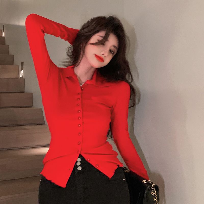 Shirts Women Skinny Elegant Si - огляд і ціна Street Fashion Korea