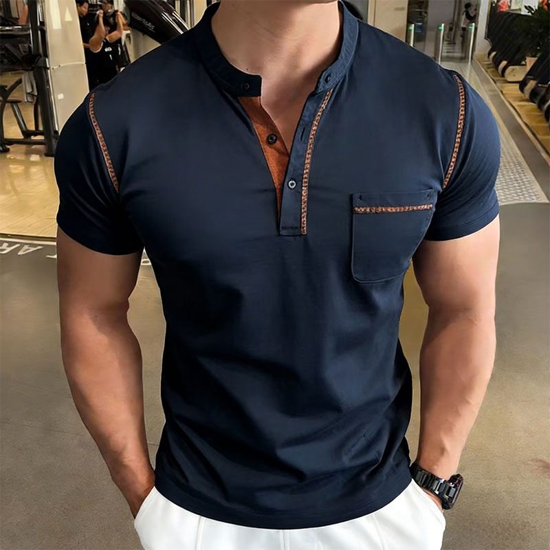 New Summer Men's Henry Collar  - огляд і ціна Street Fashion Men
