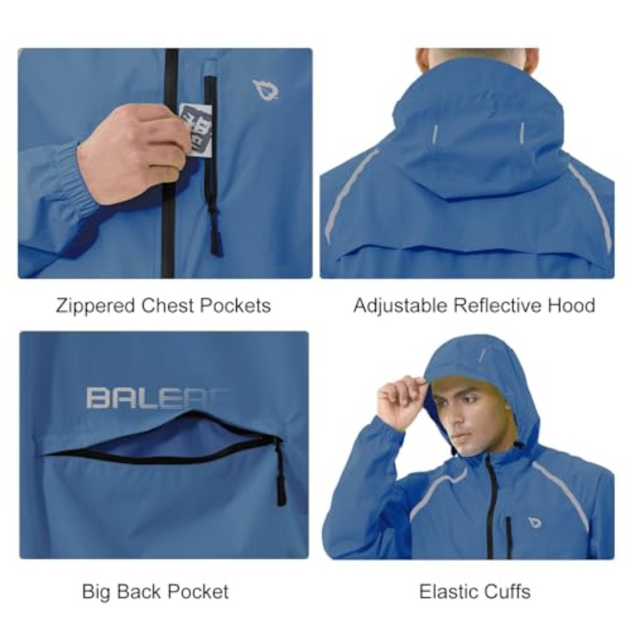 Men's Rain Jacket Waterproof W - огляд і ціна Reflective Jacket Running